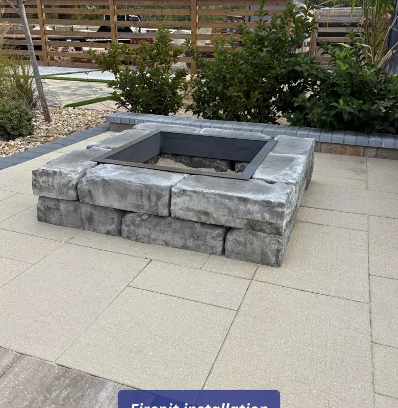 Firepit installation