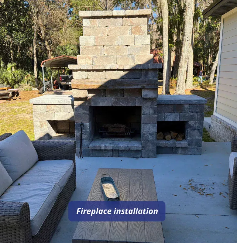 Fireplace installation