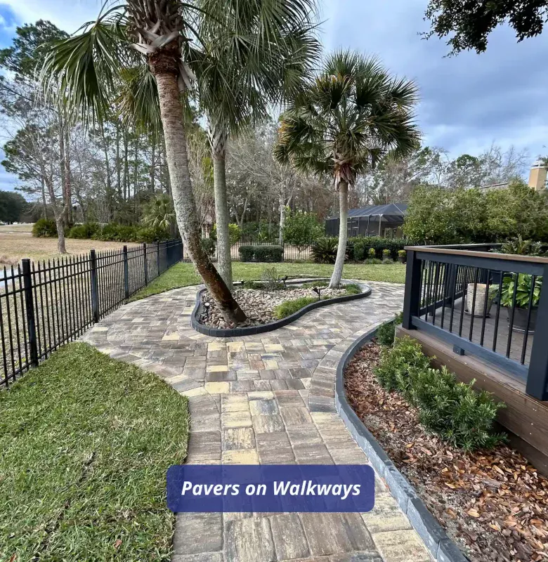 Pavers on Walkways